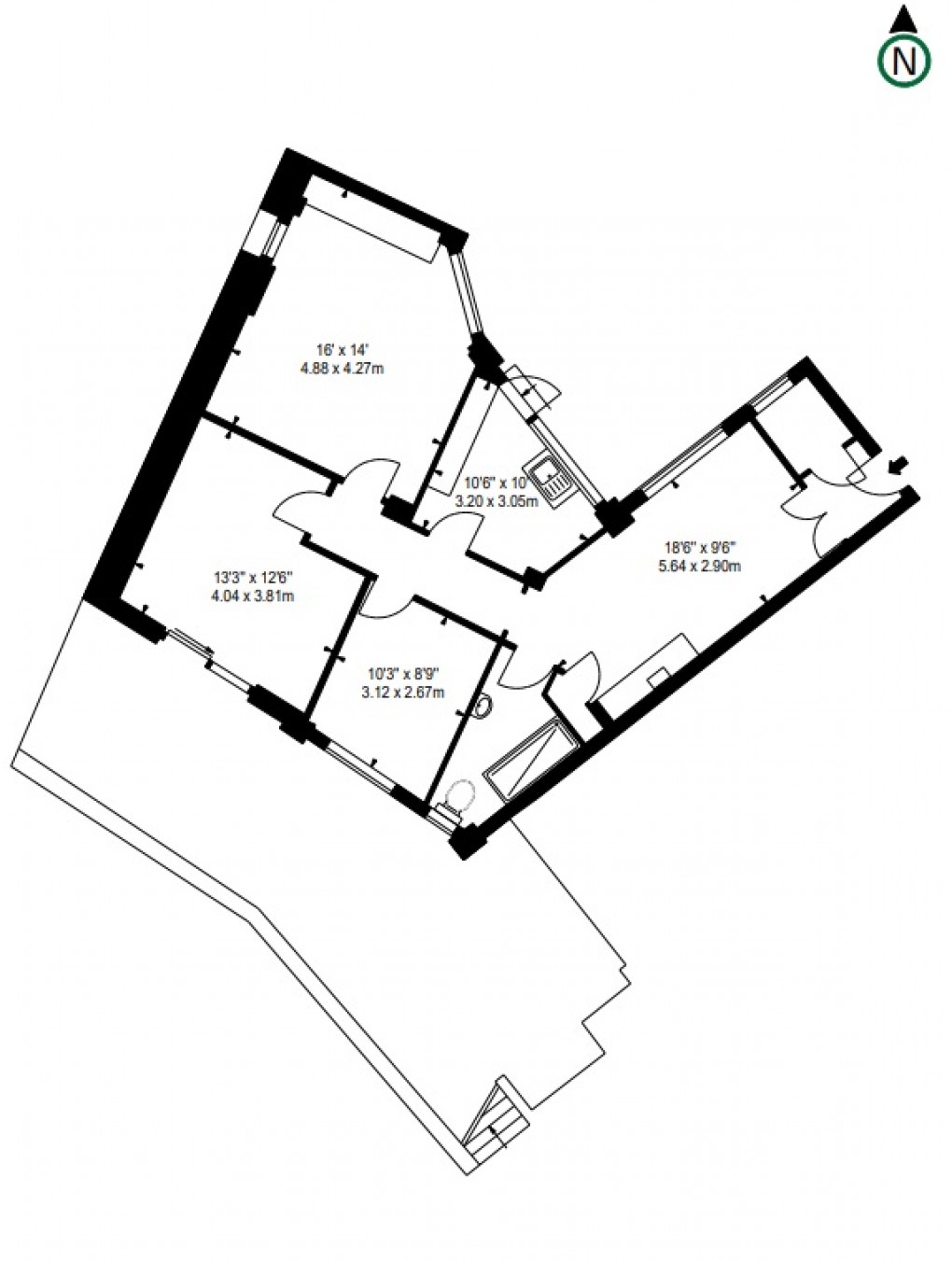 Floorplan for Park Road, St Johns Wood