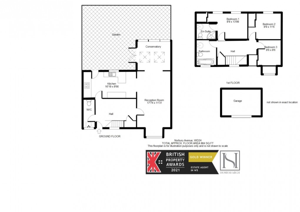 Floorplan for Norbury Avenue, Watford