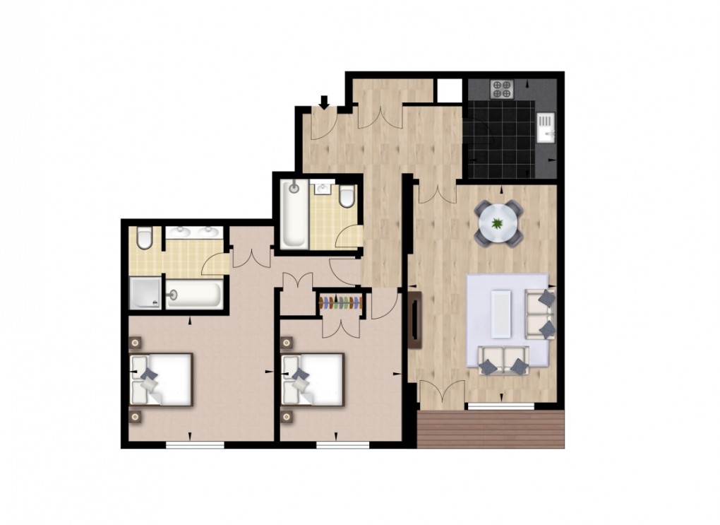 Floorplan for Circus Apartments, London