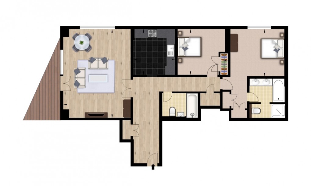 Floorplan for Circus Apartments, London