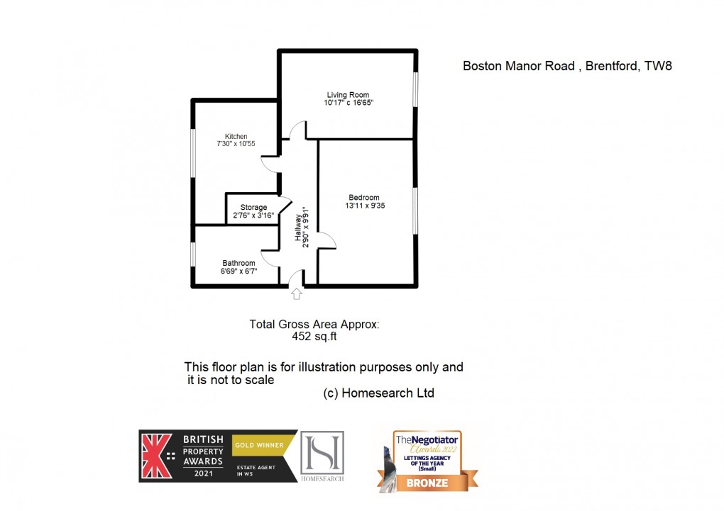 Floorplan for Manor House, Manor Vale, Brentford