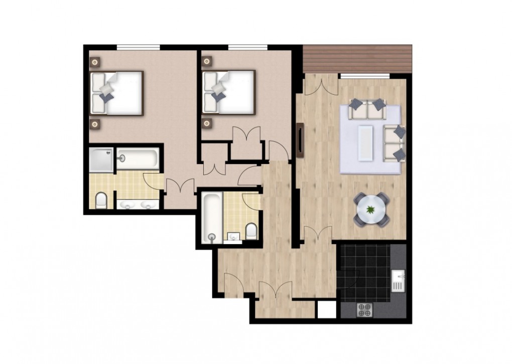 Floorplan for Circus Apartments, London