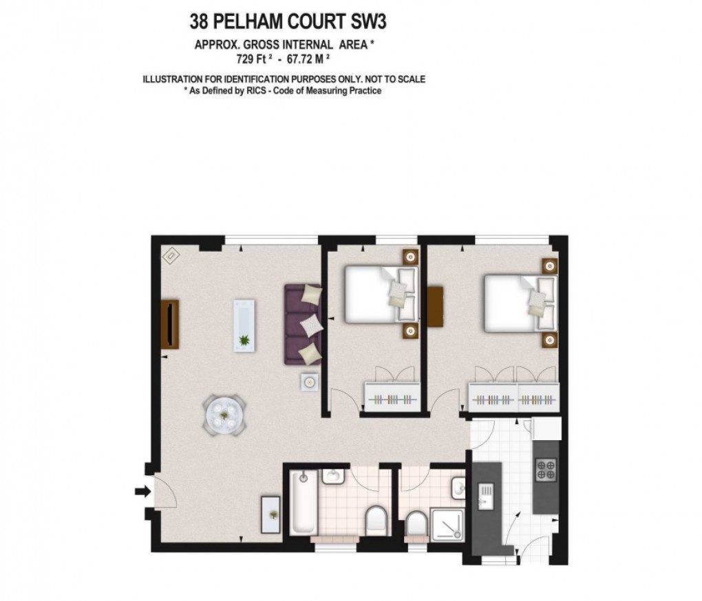 Floorplan for Fulham Road, Elmers End