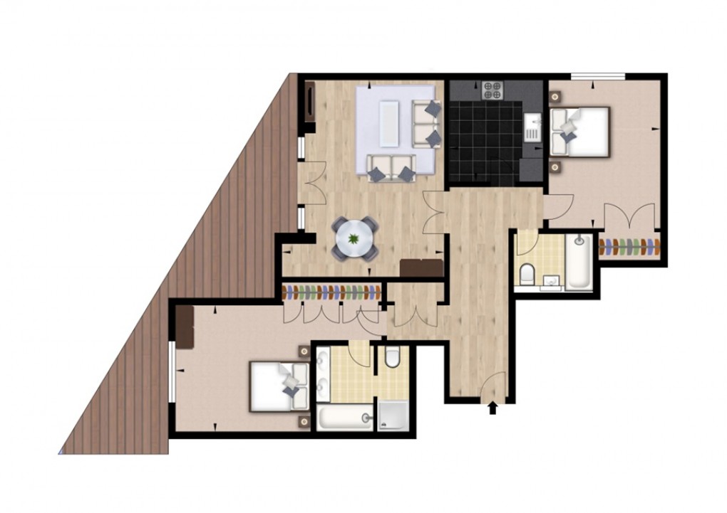 Floorplan for Circus Apartments, London