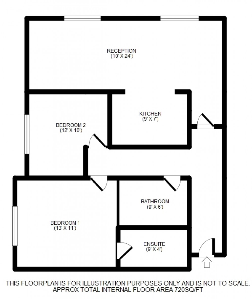 Floorplan for Cottage Close, Harrow