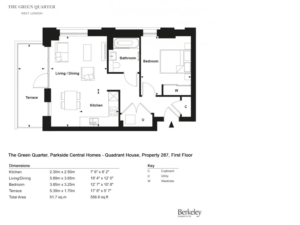 Floorplan for The Green Quarter, London