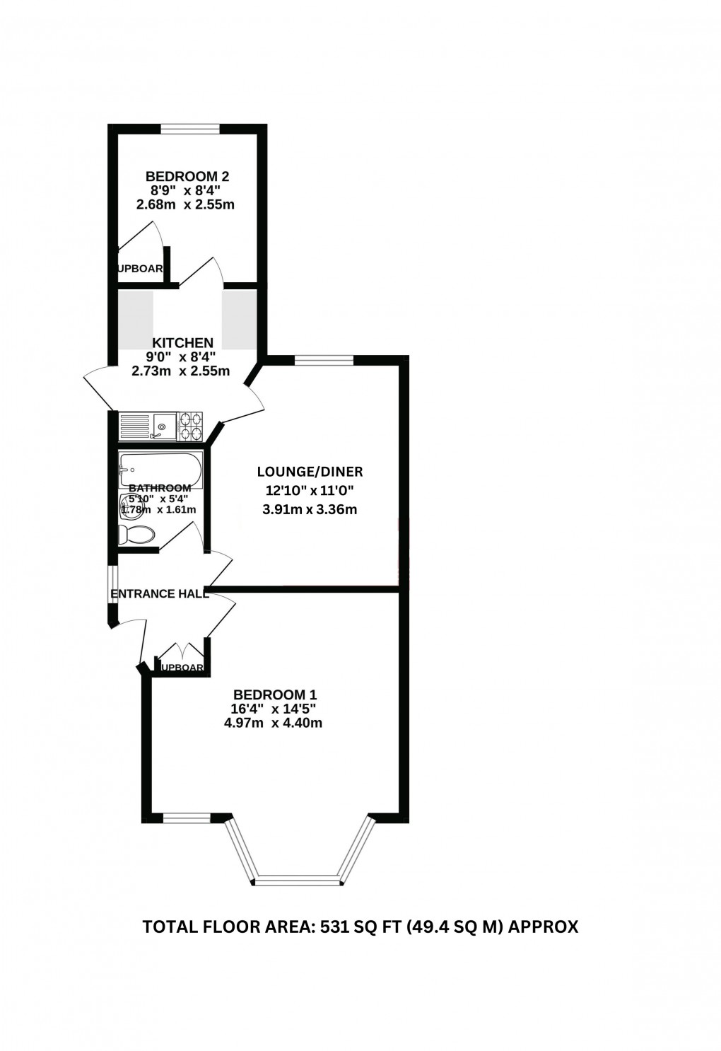 Floorplan for Barnhill Road, Wembley