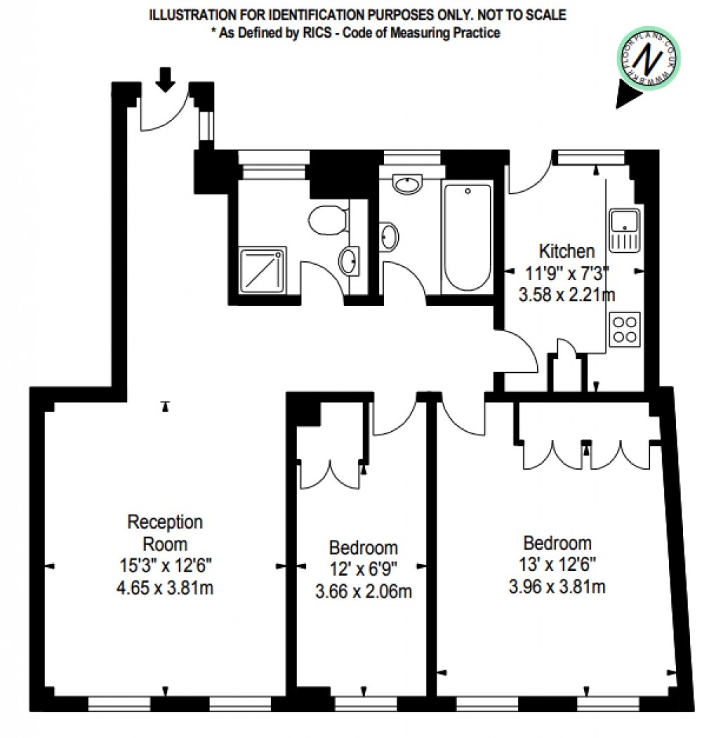 Floorplan for Fulham Road, Elmers End