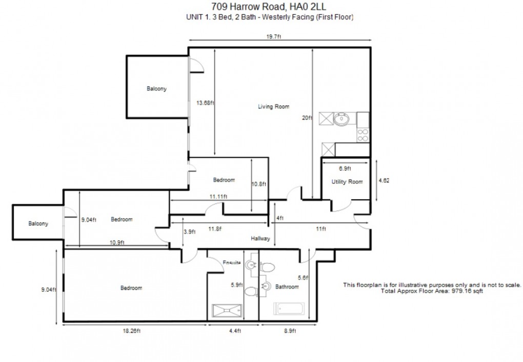 Floorplan for Harrow Road, Wembley