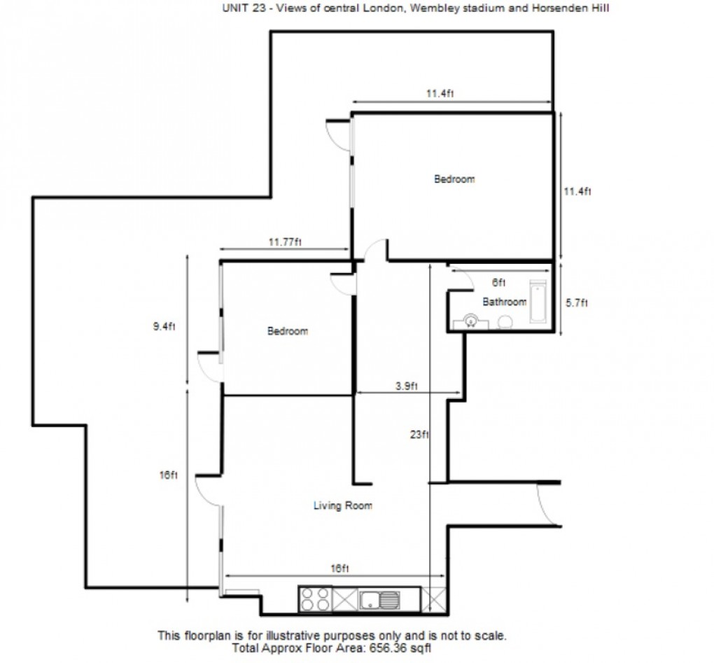 Floorplan for Harrow Road, Wembley