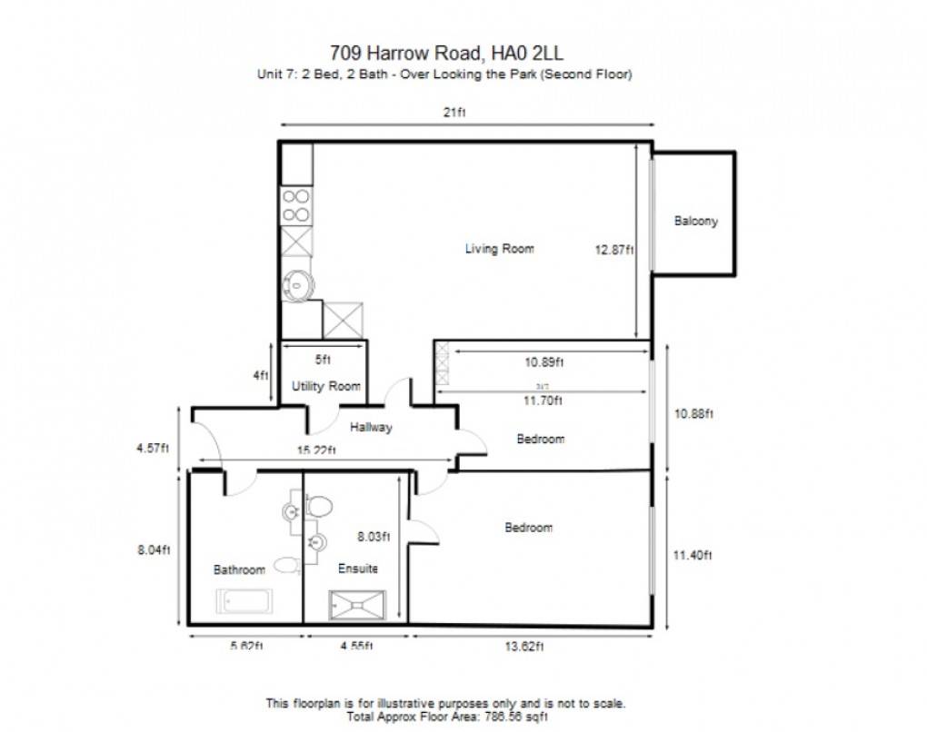 Floorplan for Harrow Road, Wembley