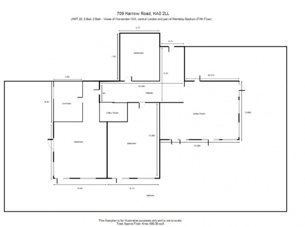 Floorplan for Harrow Road, Wembley