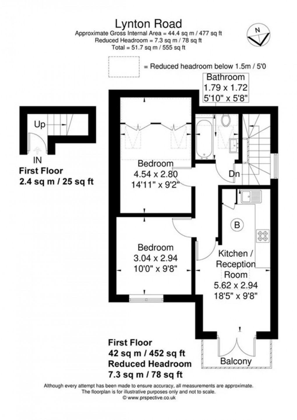 Floorplan for 2 Lynton Road, London