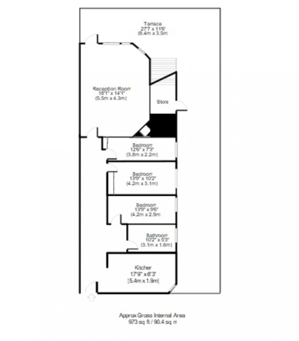 Floorplan for Longfield House, Ealing