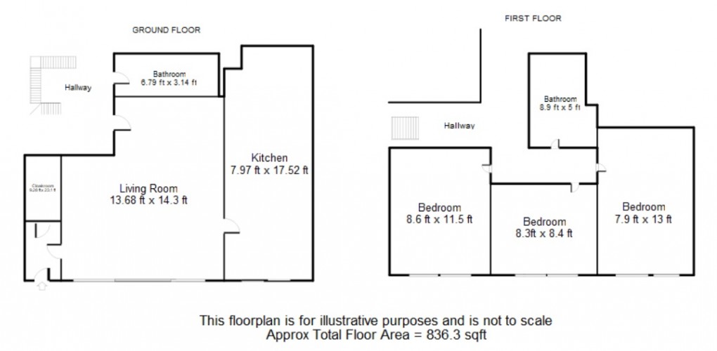 Floorplan for Coates Walk, Brentford